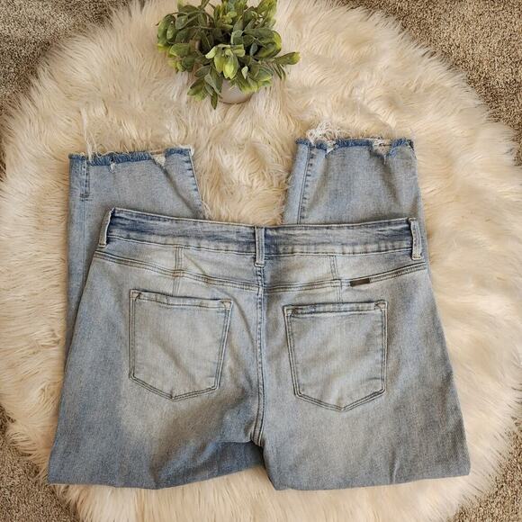 KanCan Plus Size High Rise Button Fly Cropped Jean Size 18 - Picture 9 of 14